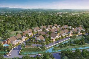 Tropical 3 bedroom Villa with pool in Talang area, Phuket at Erawana Creek Complex