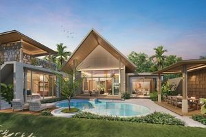 Tropical 3 bedroom Villa with pool in Talang area, Phuket at Erawana Creek Complex