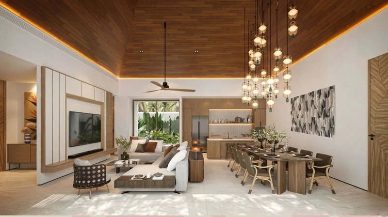 Tropical 3 bedroom Villa with pool in Talang area, Phuket at Erawana Creek Complex