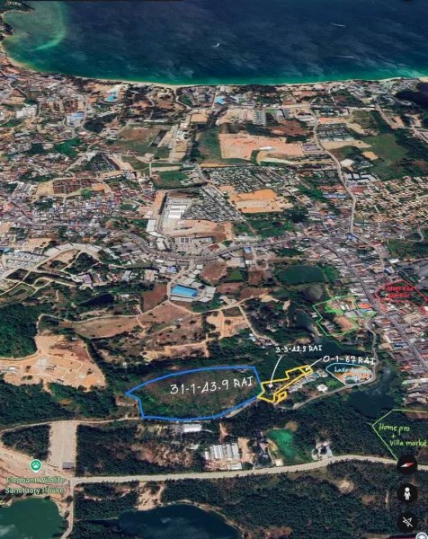 3.5 rai plot of land in Cherng Talai area, Phuket