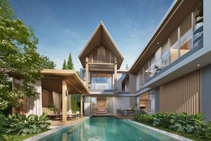 Two-storey villa with pool in Bang Tao, Phuket at Serene Raya Villas