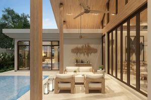 วิลล่า 3 ห้องนอนพร้อมสระว่ายน้ำส่วนตัวในถลางภูเก็ตที่รุ่งติวาไพรเวทพูลวิลล่า