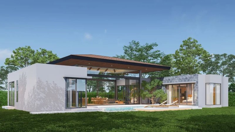 3 Bedroom Villa with pool in Talang area, Phuket at Botanica Pru Jampa