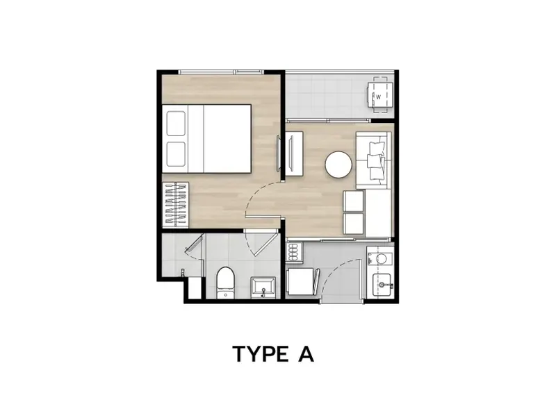 ห้องนอนของคอนโดมิเนียม ในวิชิต้า