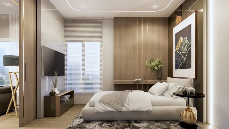 Bedroom of condo in Wichit