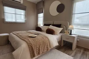 Bedroom of townhouse in Thep Krasasttri
