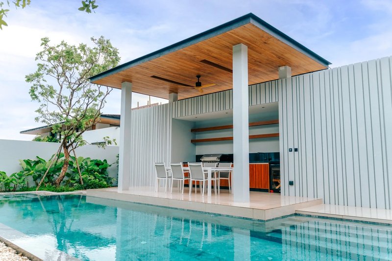 Finished 4 bedroom villa with swimming pool at Botanica Foresta in Layan area, Phuket