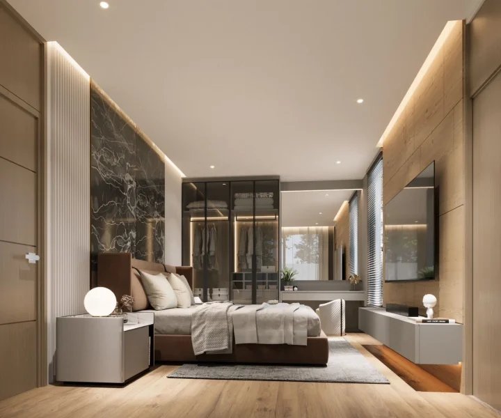 Two-storey villa with 4 bedrooms and private pool in the area of Kathu, Phuket in the complex D' Chateau