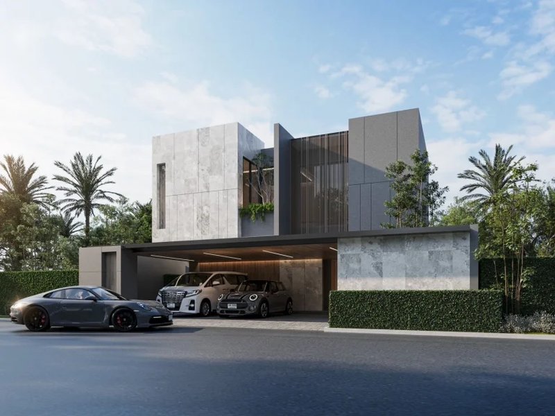 Two-storey villa with 4 bedrooms and private pool in the area of Kathu, Phuket in the complex D' Chateau