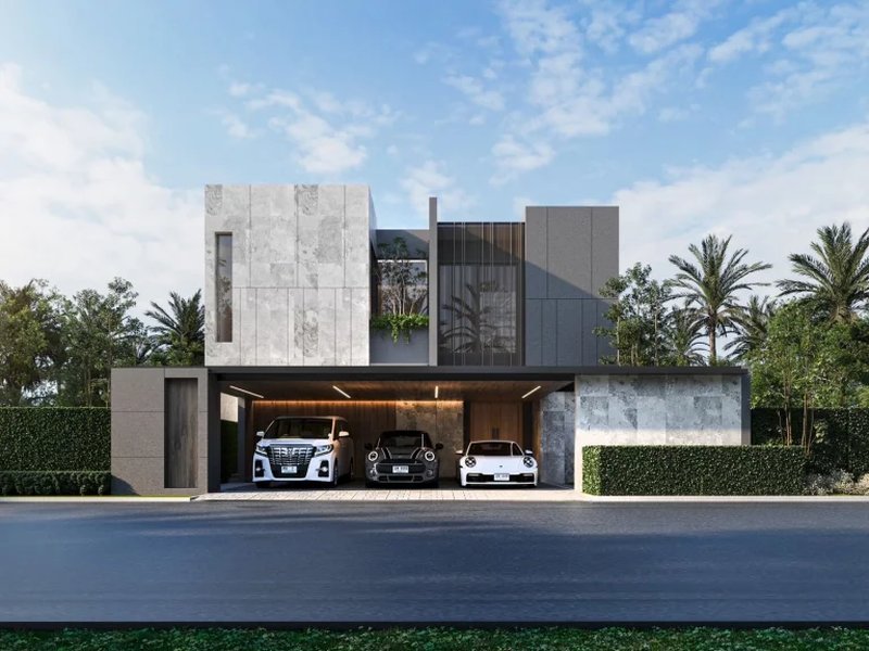 Two-storey villa with 4 bedrooms and private pool in the area of Kathu, Phuket in the complex D' Chateau