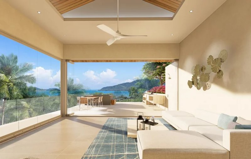 Four-level villa with sea view in Rawai area, Phuket at Saiyuan 9 Seaview Villa