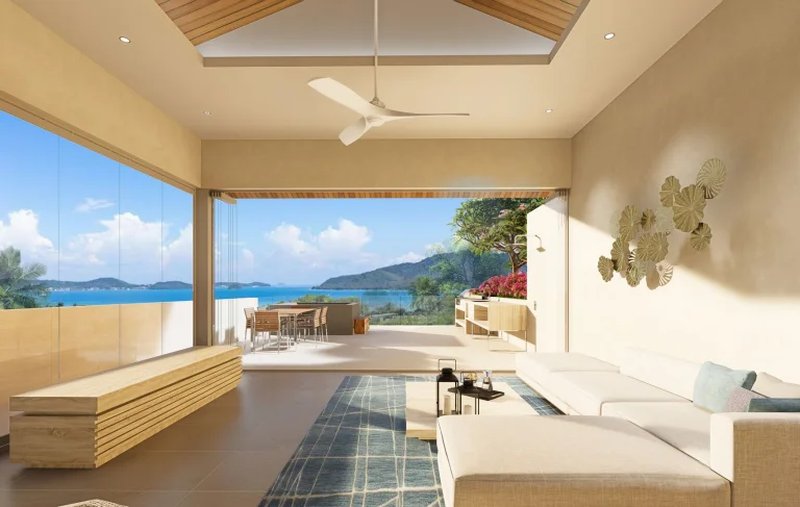 Four-level villa with sea view in Rawai area, Phuket at Saiyuan 9 Seaview Villa
