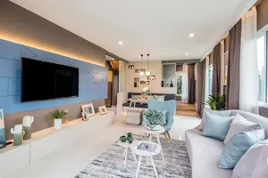 Living room of townhouse in Thep Krasasttri