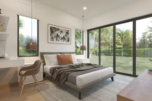 Bedroom of villa in Rawai