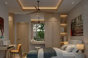 ห้องนอนของวิลล่า ในเทพกระษัตรี