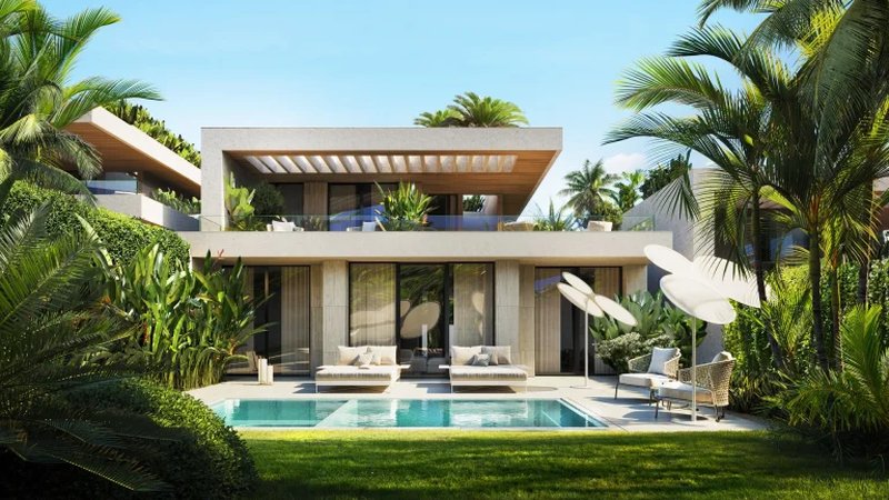 Two-storey villa Breeze with 4 bedrooms and a swimming pool in Chalong area in Mutti Family Villas complex
