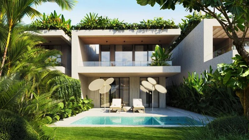 Pearl two-storey villa with 2 bedrooms and a swimming pool in Chalong area, Phuket in Mutti Family Villas complex