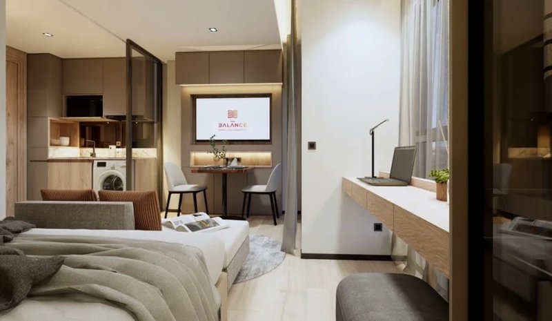 Studio apartment in the area of Patong, Phuket in the complex The Balance Patong Condominium