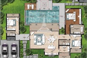 Summer Villa with 3 bedrooms and private pool in Talang, Phuket at Botanica Four Seasons