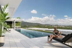 Terrace of villa in Ко Каео
