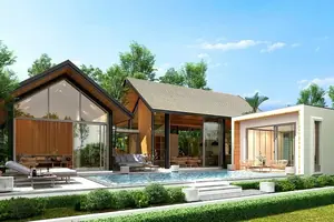 Bedroom of villa in Si Sunthon