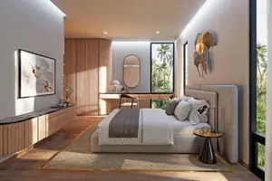 Bedroom of condo in Rawai