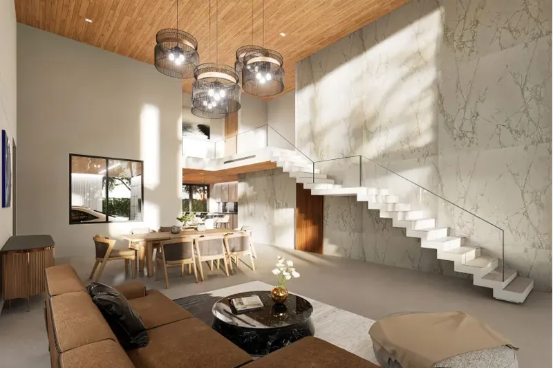 Living room of condo in Rawai