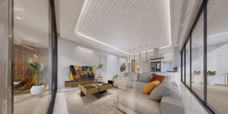 2 Bedroom Apartment next to the sea in Rawai Area, Phuket at Etherhome Seaview Condo