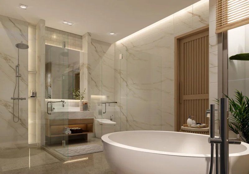 3 Bedroom villa with private pool in Rawai area, Phuket at Monetaria villas