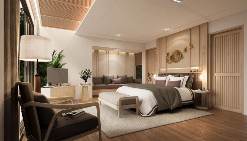 3 Bedroom villa with private pool in Rawai area, Phuket at Monetaria villas