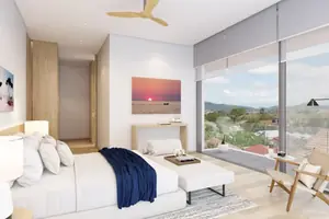Bedroom of villa in Chalong