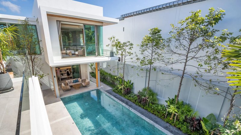 Two-storey 5 bedroom villa with private pool in Bang Tao, Phuket at The Teak Phuket Complex