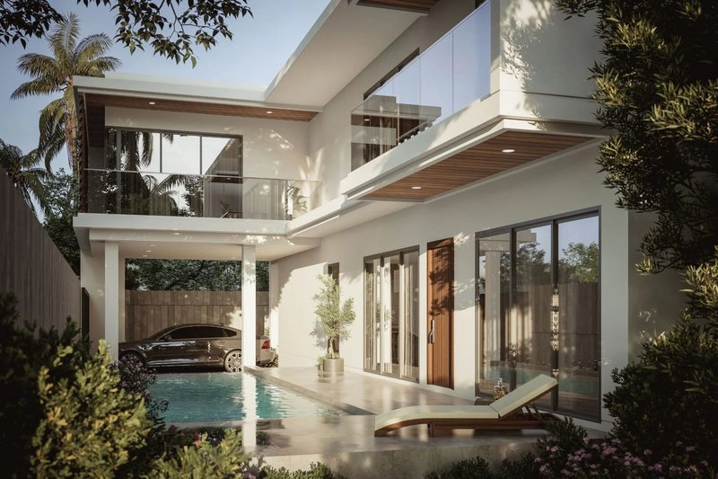 Two-storey 3 bedroom villa with private pool in Bang Tao, Phuket at The Teak Phuket Complex