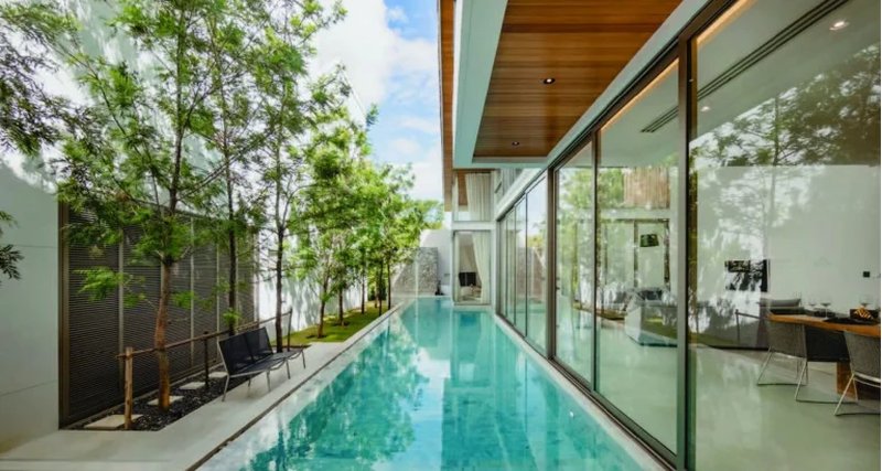 Two-storey villa with 4 bedrooms and a swimming pool in Talang area, Phuket in The Trinity Village