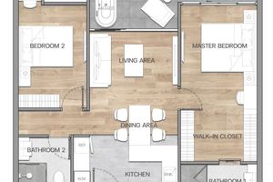 Corner 2 Bedroom Apartment near Kata Beach, Phuket at The Balance Phuket