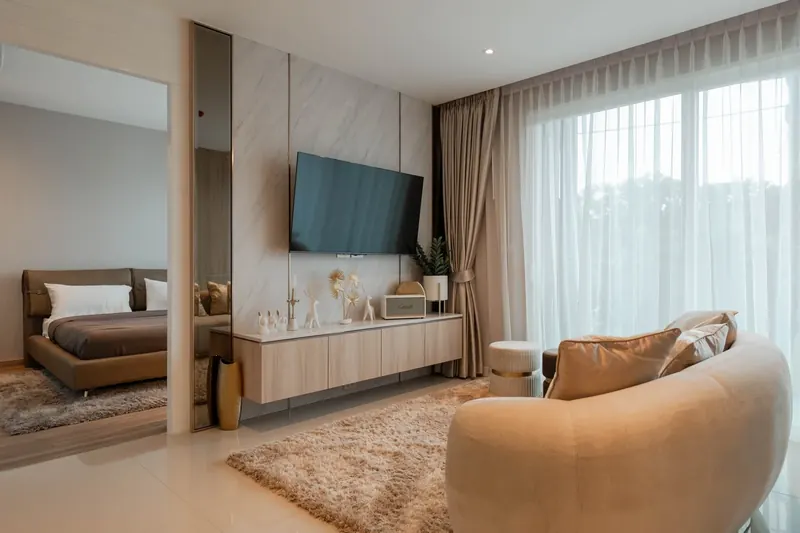 Bedroom of condo in Wichit