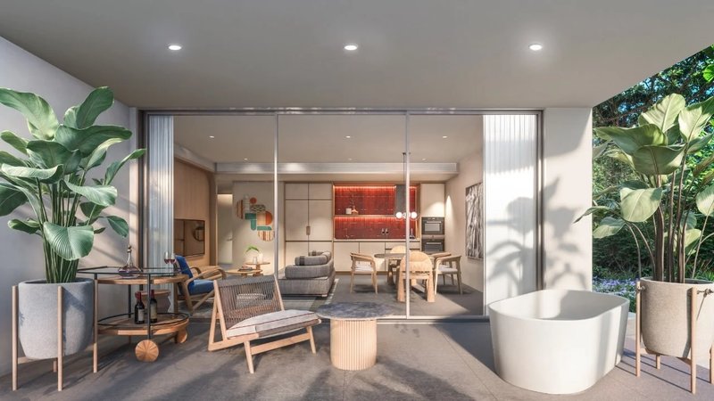 อพาร์ทเมนท์ 2 ห้องนอนในพื้นที่บางเทา,ภูเก็ตที่เดอะสแตนดาร์ดเรสซิเดนซ์