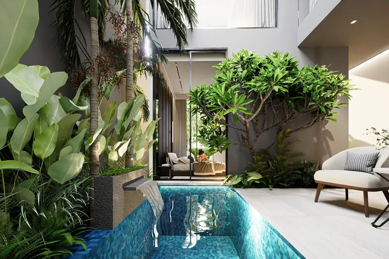 Interior of townhouse in Bangtao