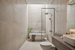 Bathroom of townhouse in Choeng Thale