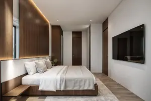 Bedroom of townhouse in Choeng Thale