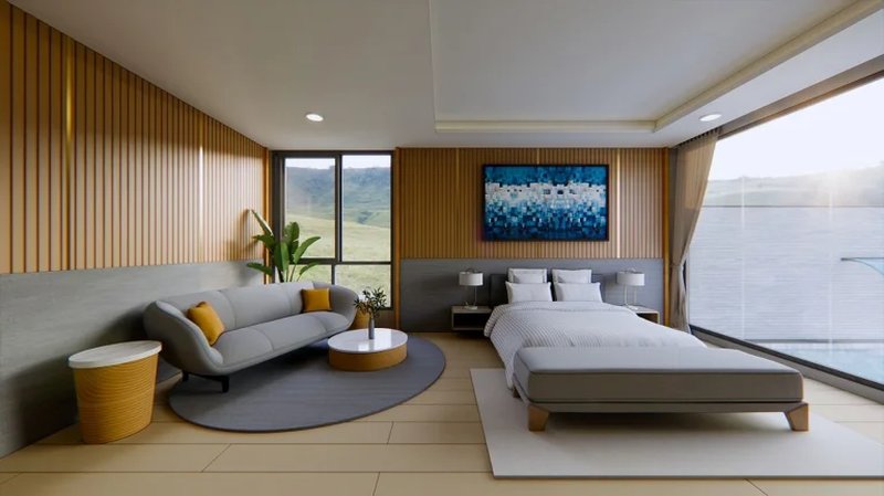 Three-storey villa with pool and lake view next to Lagoon, Phuket in Le Villa Lake