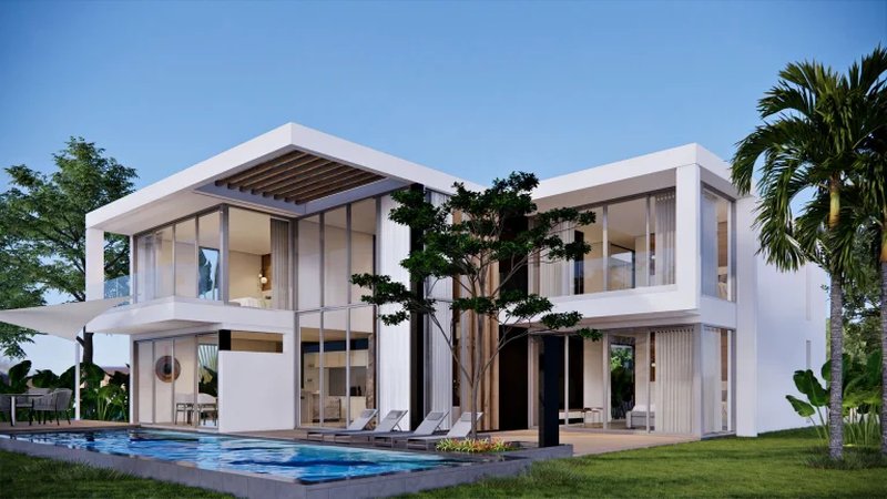 Two-storey villa with 4 bedrooms and private pool in Chalong area, Phuket at Unique Eco Viva