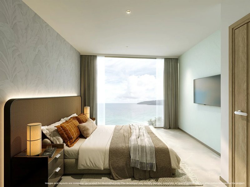 Апартаменты с 2 спальнями в 250 метрах от пляжа Карон, Пхукет в комплексе VIBE Residence