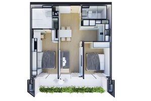 2 Bedroom Apartment in Layan, Phuket at The Momentum Serene Condo Layan