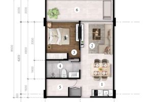 1 Bedroom Apartment near Rawai Beach, Phuket at Etherhome Seaview Condo