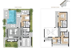 Two-storey 4 bedroom villa with private pool next to Lake on Chong Thal, Phuket in Redwood Luxury