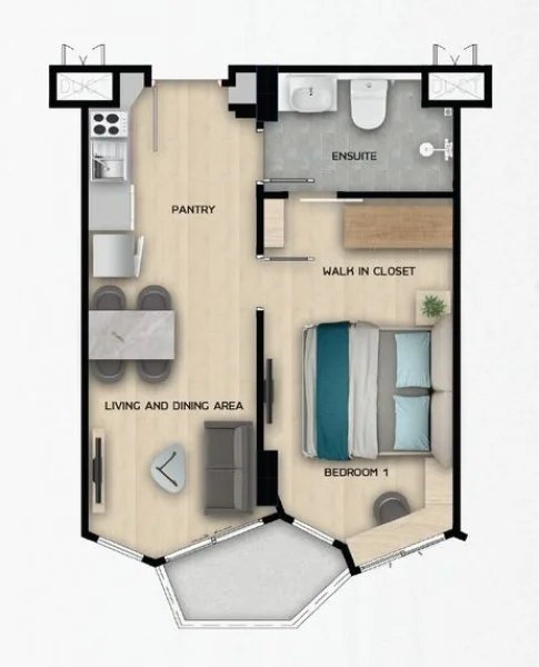 1 Bedroom Apartment in Rawai, Phuket at AURA Condominium