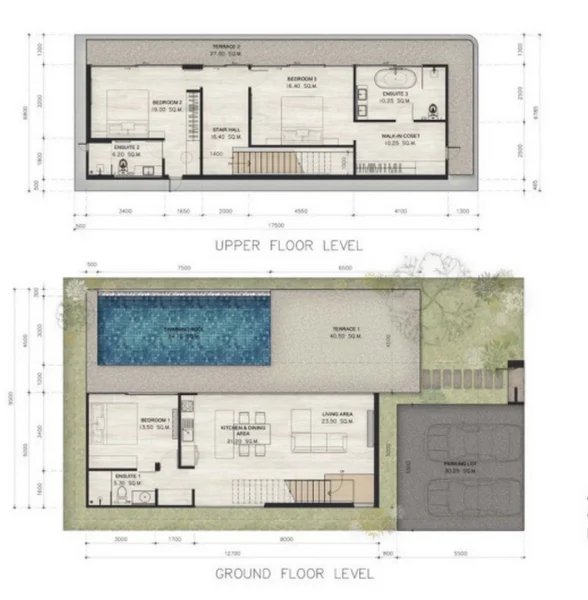 Two-storey 3 bedroom villa with pool in Layan, Phuket at Aileen Villas Layan