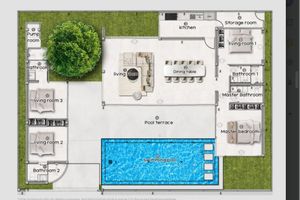 4 Bedroom Villa with private pool in Talang, Phuket at Asherah Villas