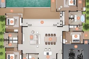 4 bedroom villa with pool 850 meters from Rawai Beach, Phuket at Monetaria villas